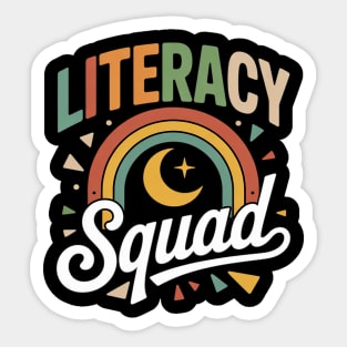 Literacy Squad Reading Teacher Interventionist Specialist Sticker